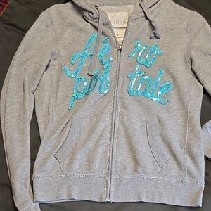 Aeropostale Gray and Blue Jacket Casual Style